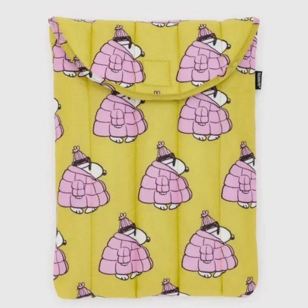 BAGGU x Peanuts Puffy Laptop Case 13"/14" - Puffer Snoopy